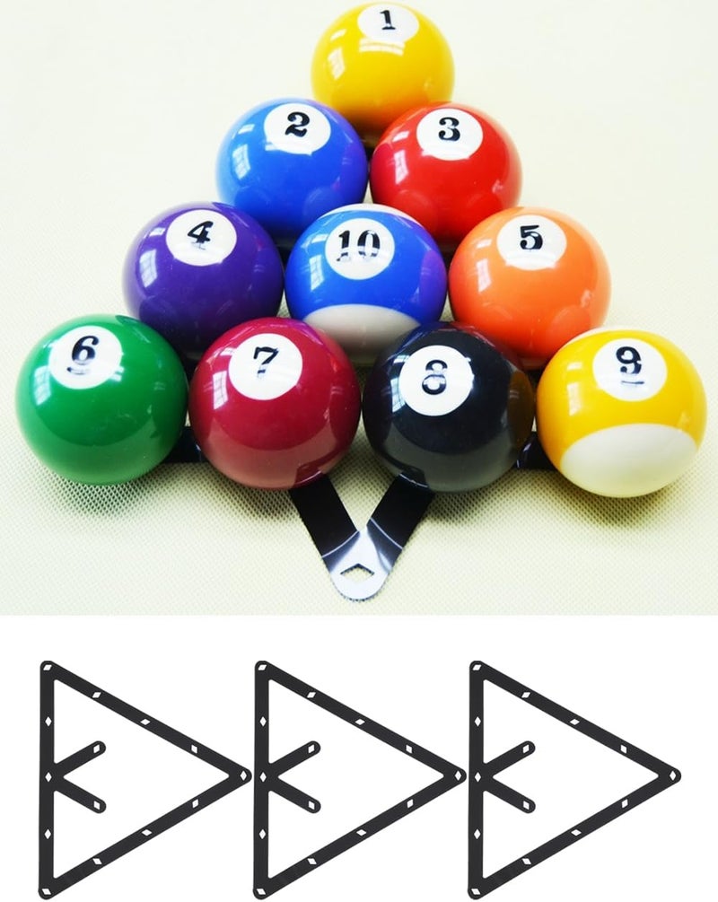 uvbws 6 Pcs Billiards Magic Ball Rack, Triangle Magic Rack 8 9 10 Ball,Bracket triangle club accessories - Image 5